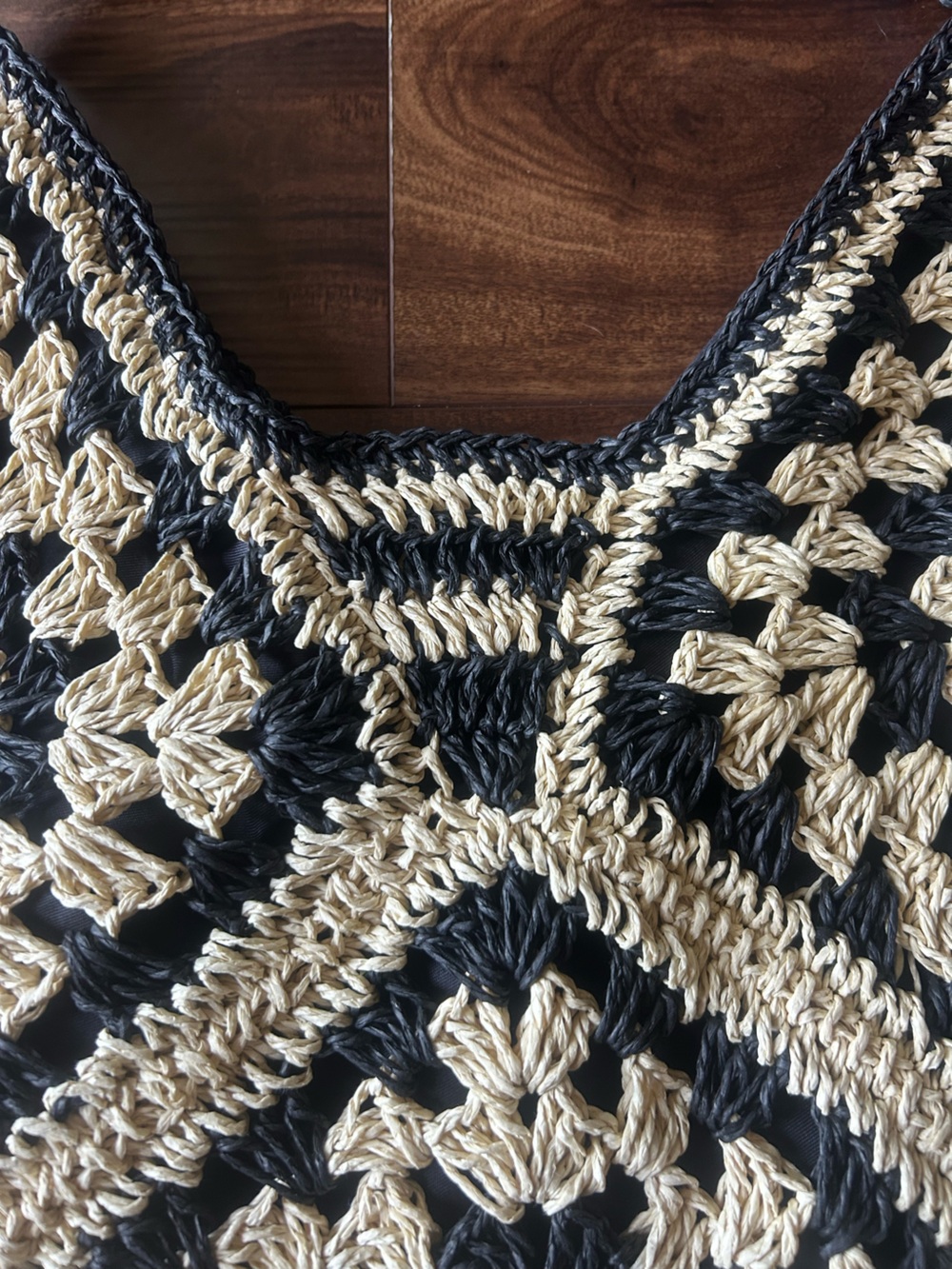 Vintage Crochet Macrame Shoulder Bag - Commense - Picture 6 of 11